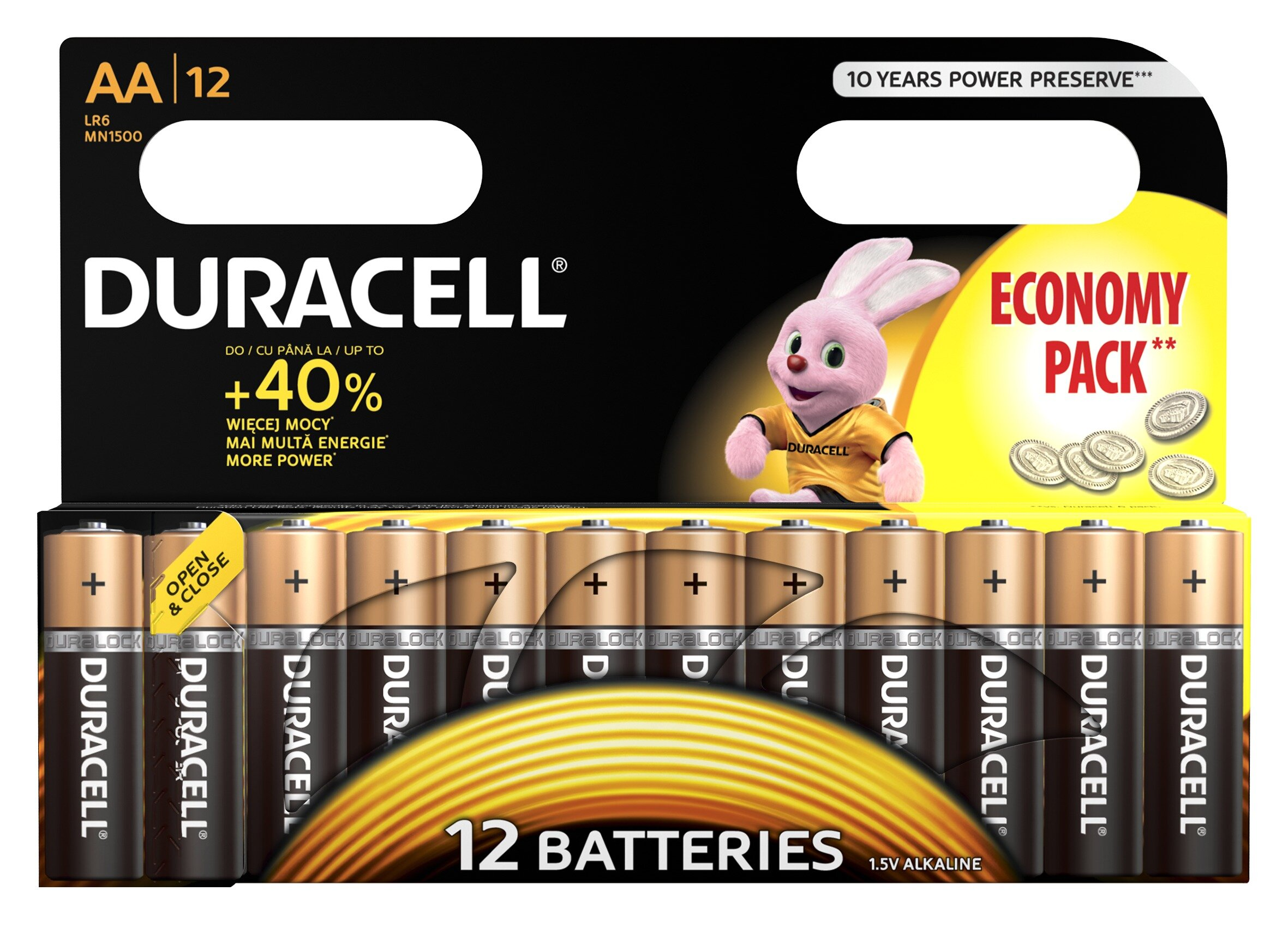 Baterie alkaliczne DURACELL LR6 AA 12szt