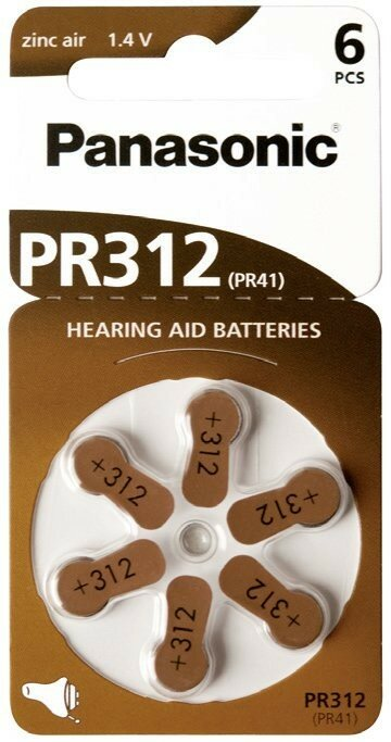 Bateria PANASONIC PR312/6LB