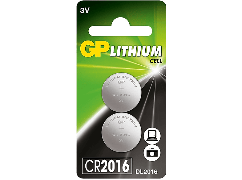 Фото - Акумулятор / батарейка GP Baterie guzikowe  CR2016-U2 