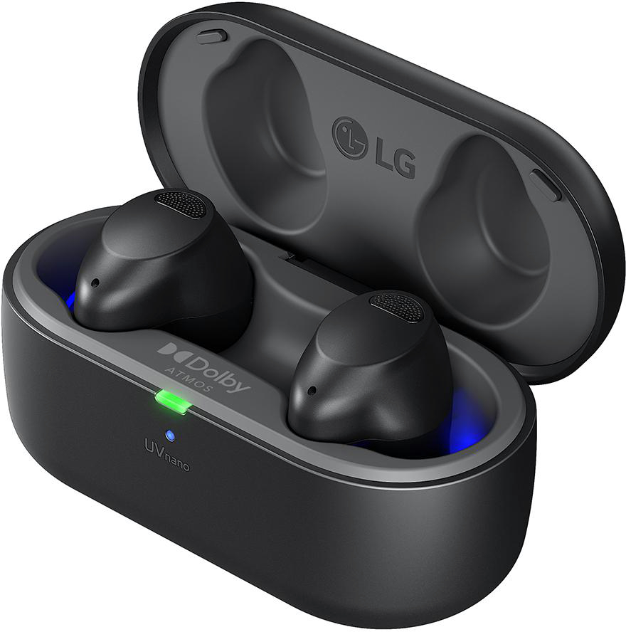 LG TONE Free T90S, In-ear Kopfhörer Bluetooth Black