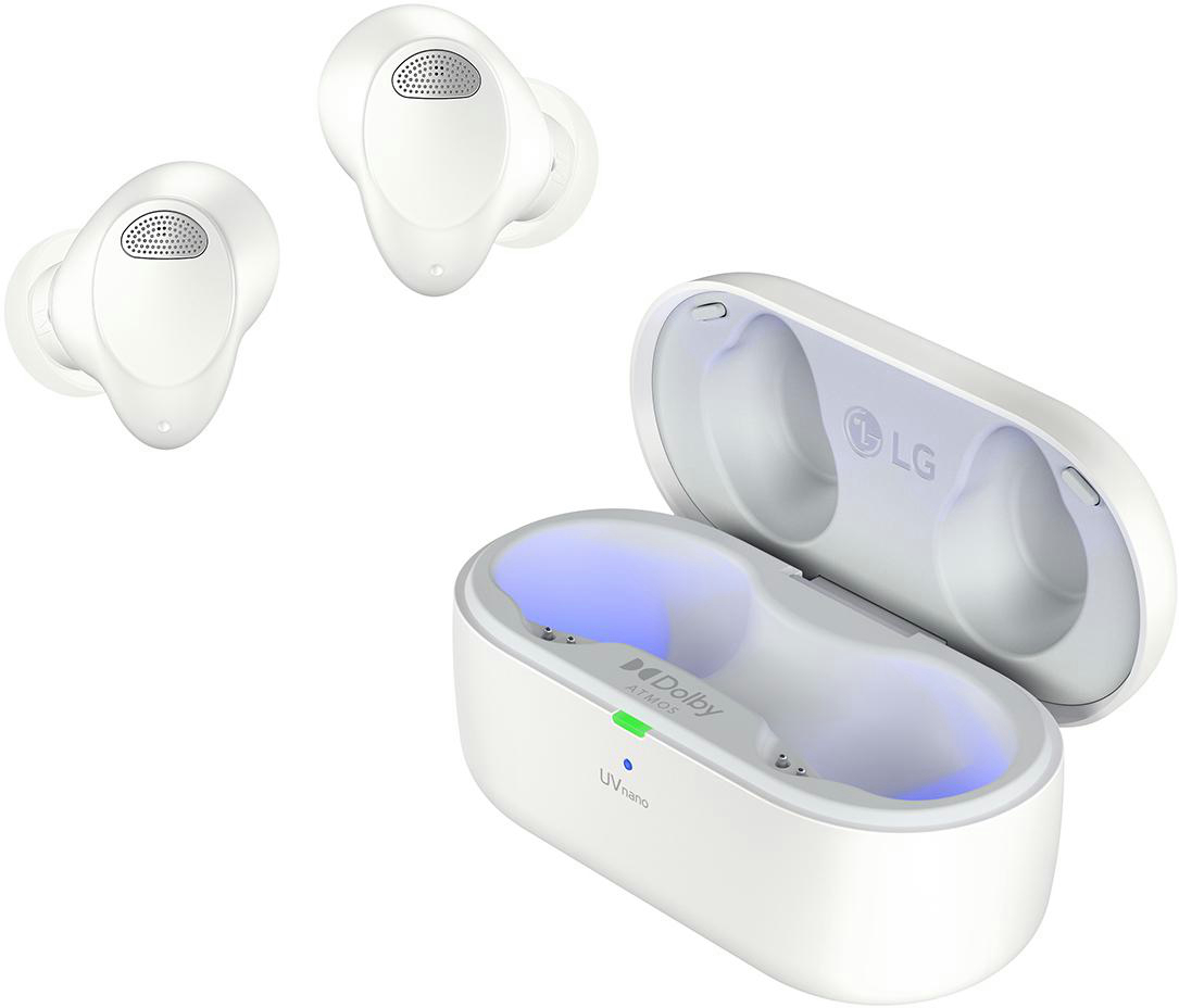 LG TONE Free T90S, In-ear Kopfhörer Bluetooth White