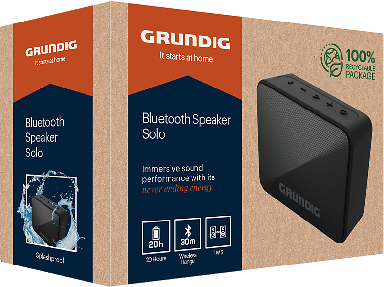 GRUNDIG Solo+ Bluetooth Hoparlör Siyah_1