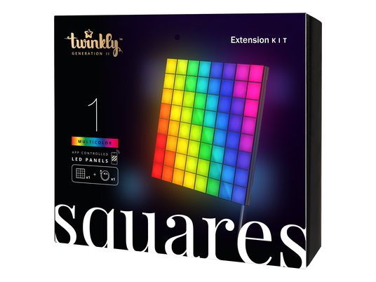TWINKLY Squares 64 RGB - LED Panel (Schwarz)