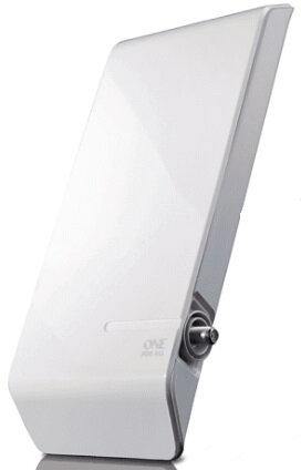 Biała antena z logo One For All.