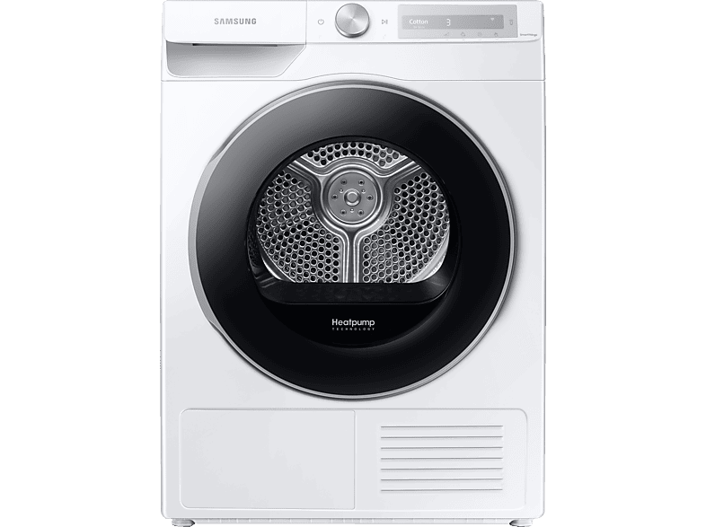SAMSUNG DV8GA6225LH/S2 Wärmepumpentrockner (8 kg, A+++, Weiß/Schwarz)