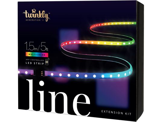TWINKLY Line 100 RGB - LED-Lichterband-Erweiterungsset (Schwarz)