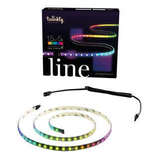 TWINKLY Line 100 RGB - Set di estensione per strisce luminose a LED (Nero)