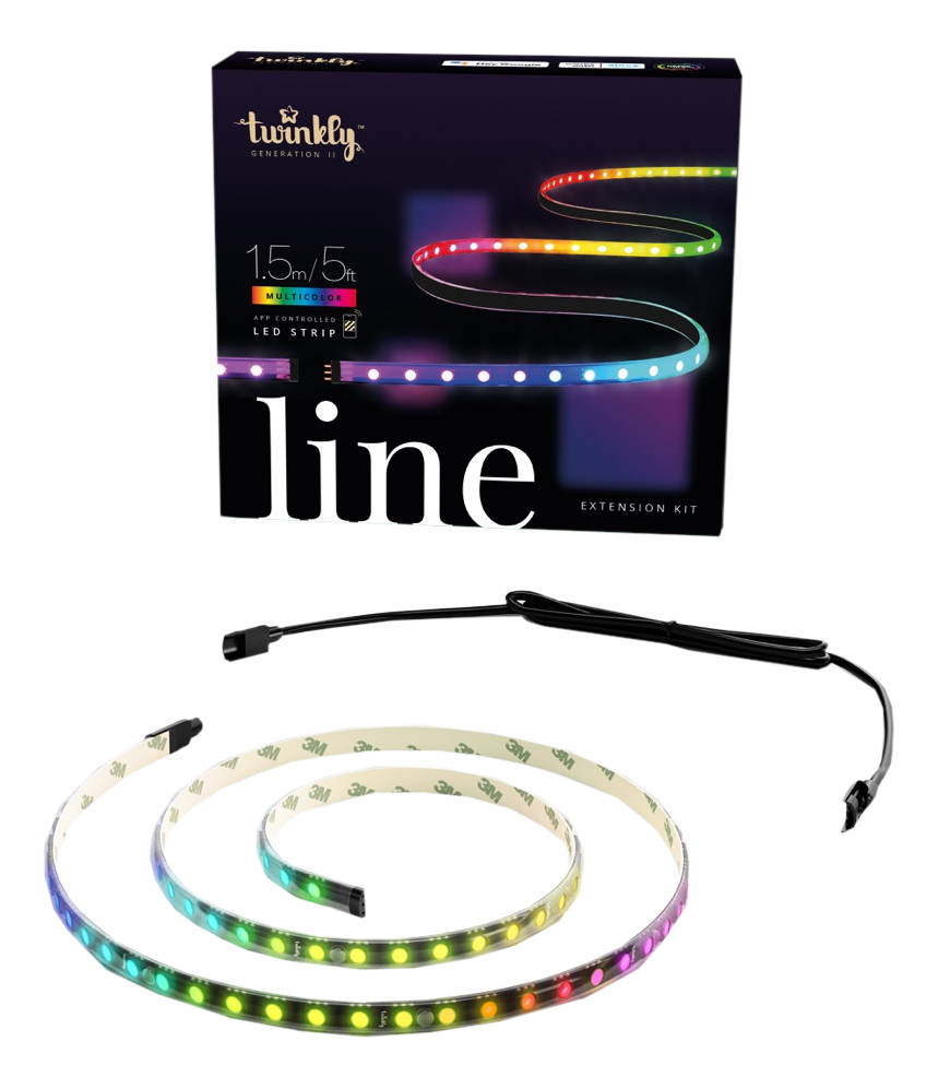 TWINKLY Line 100 RGB - Kit d'extension de bande lumineuse LED (Noir)