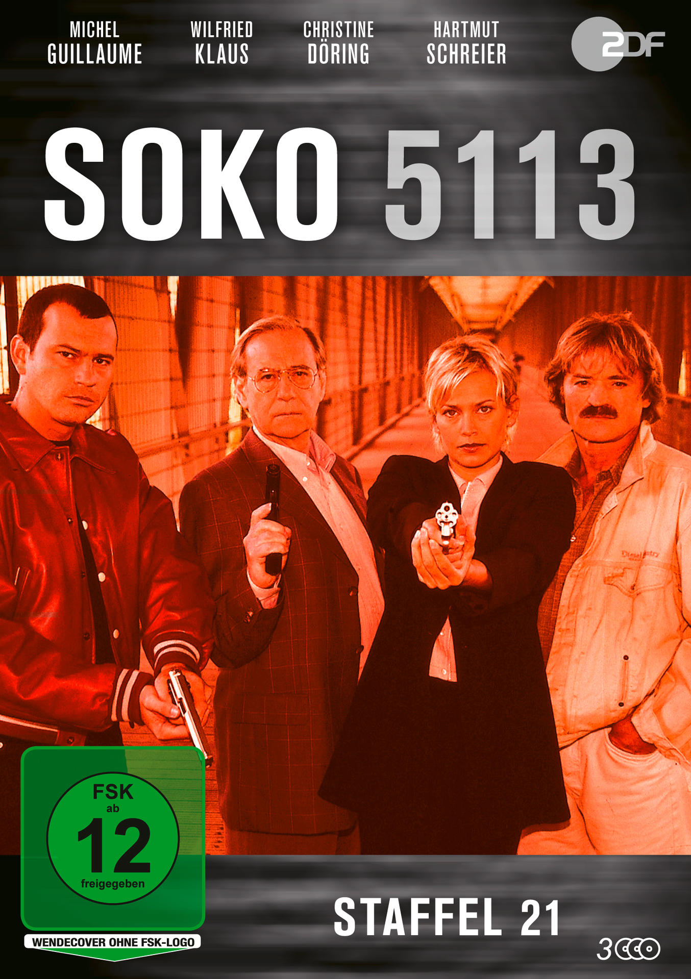 DVD-Cover mit vier Personen, die Waffen halten, Text: SOKO 5113, und Schauspielernamen.