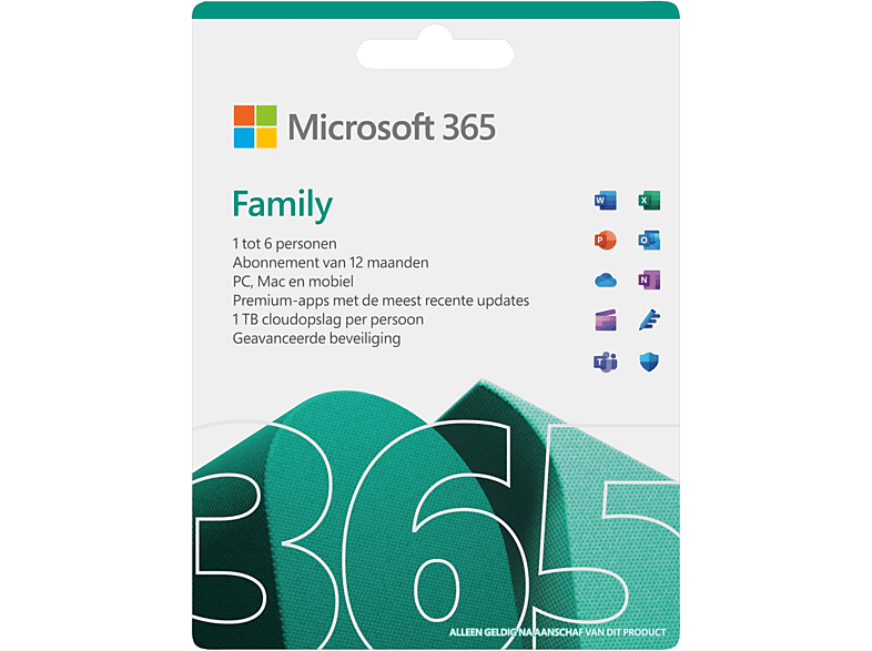 Microsoft Sw Microsoft 365 Family 12 Maanden Nl