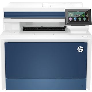 Impresora multifunción - HP Laserjet Pro 4302fdw, Láser a color, Impresión doble cara Wi-Fi, Fax, 33 ppm, Azul, Blanco