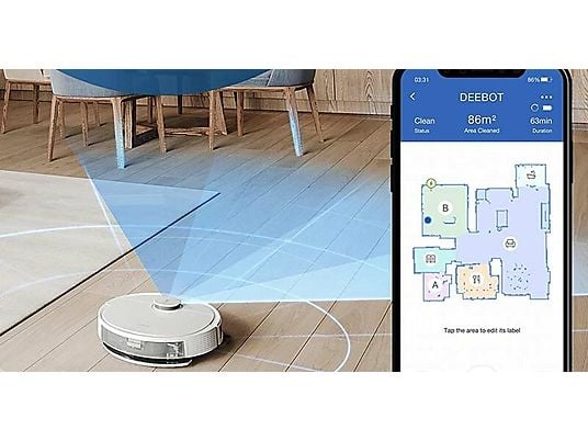 Robot odkurzający ECOVACS 196251 DEEBOT OZMO N8 Pro+