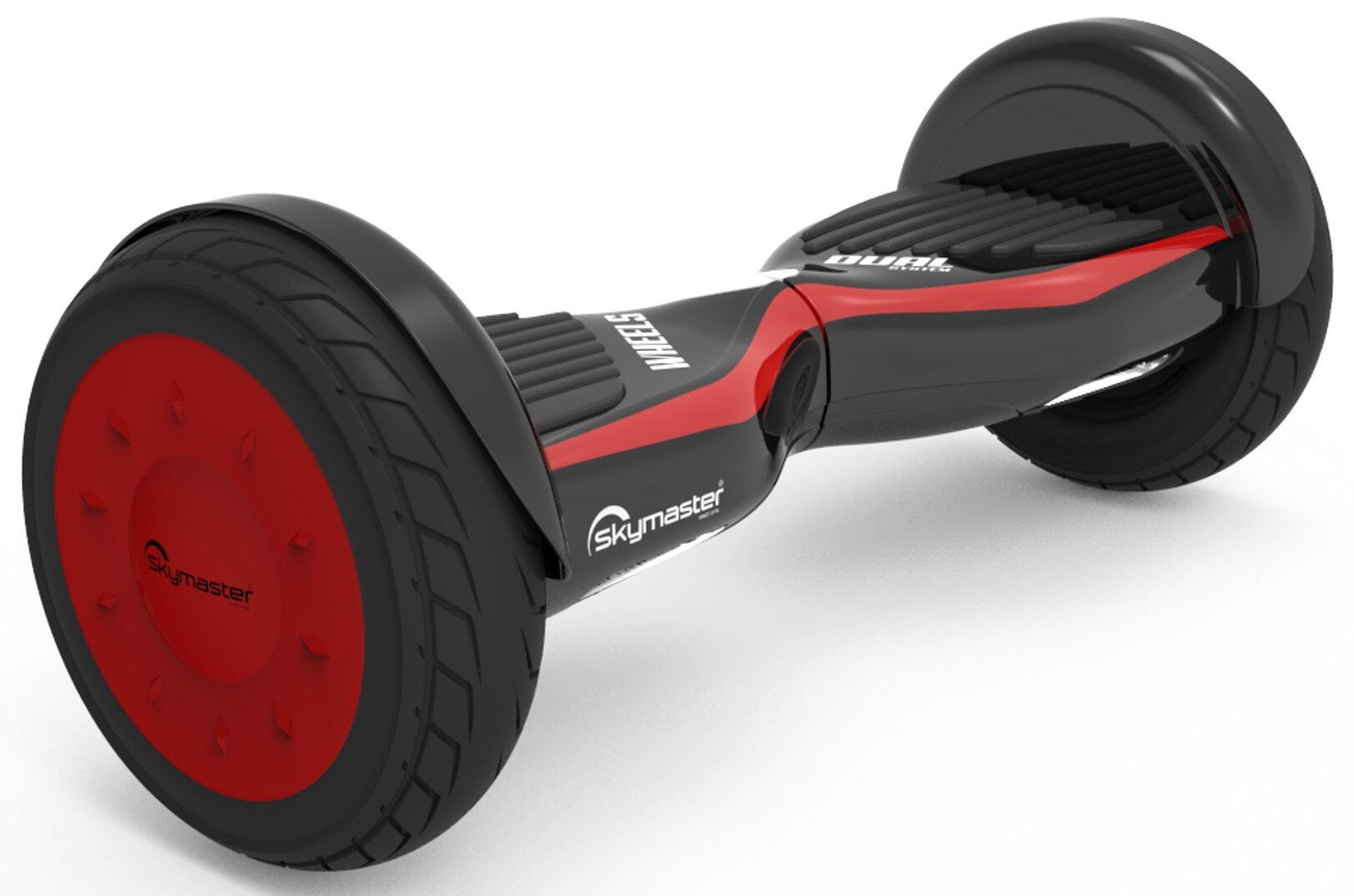 Elektryczna deskorolka SKYMASTER Wheels 11 Dual Smart Czarno-czerwony