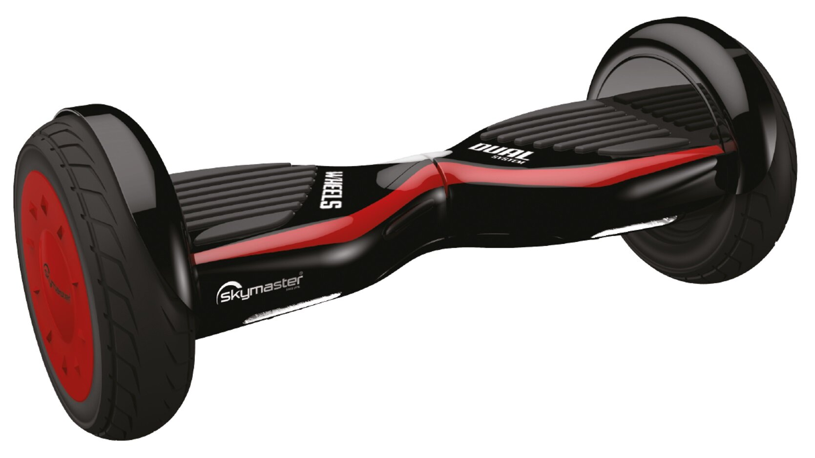 Elektryczna deskorolka SKYMASTER Wheels 11 Dual Smart Czarno-czerwony