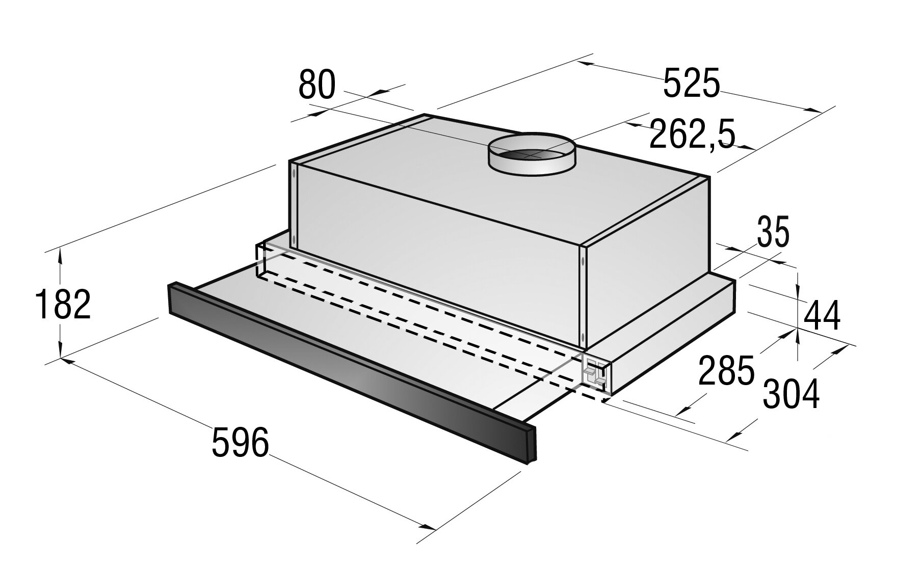 Okap GORENJE DKF2600MST