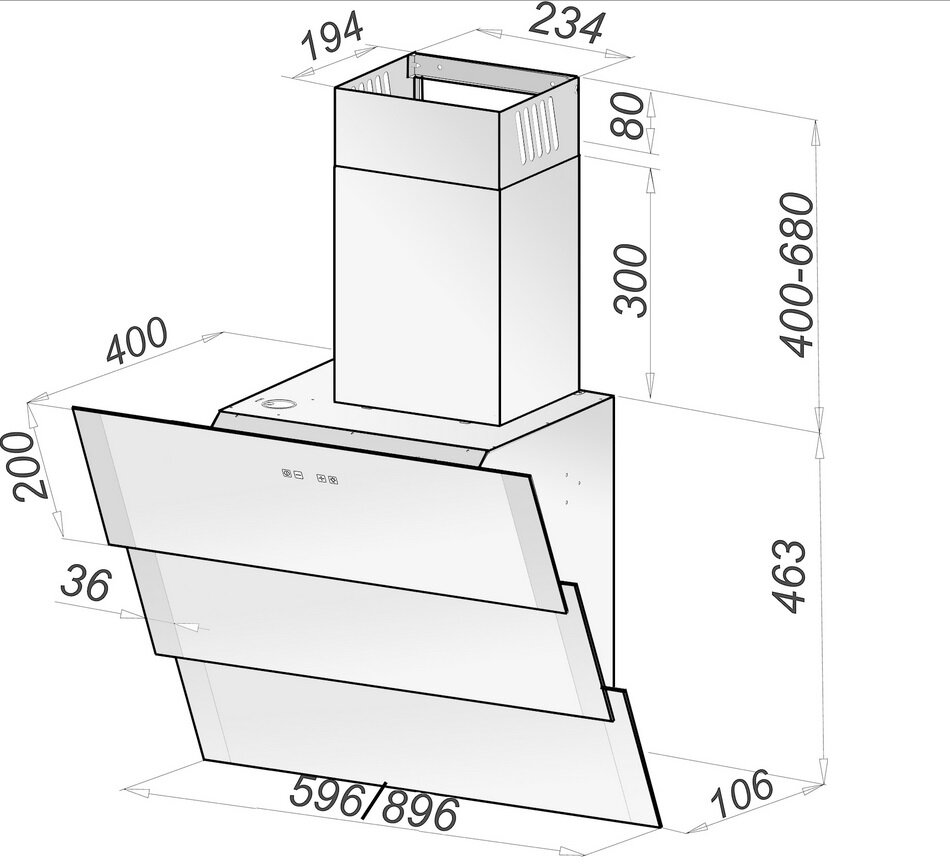Okap GORENJE DVG600ZB