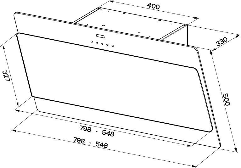 Okap FABER COCKTAIL 80 WH