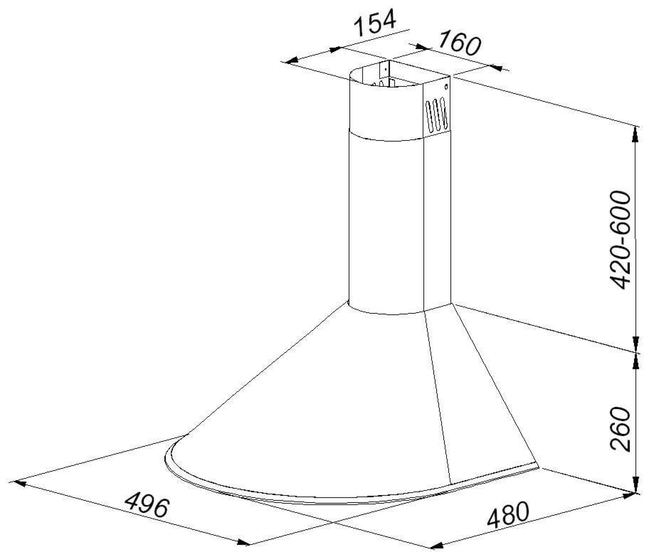 Okap GORENJE DKO500WH