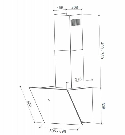 Okap FABER VRT BK 60 2LS