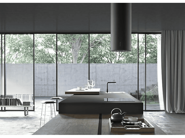 Okap wyspowy FABER Cylind I.Evo Plus BK Matt A37/2 Czarny mat – zdjęcie 3