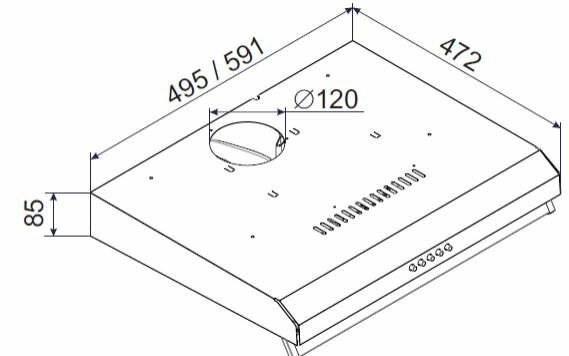Okap AMICA OSC5132W