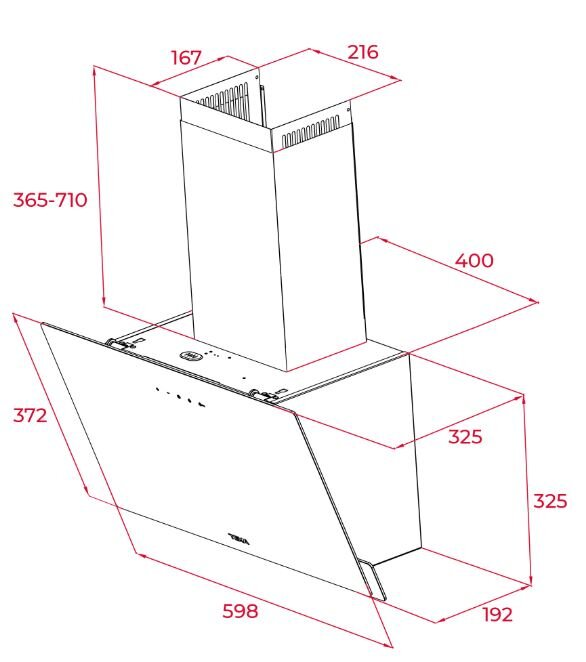 Okap TEKA DVN 64030 BK