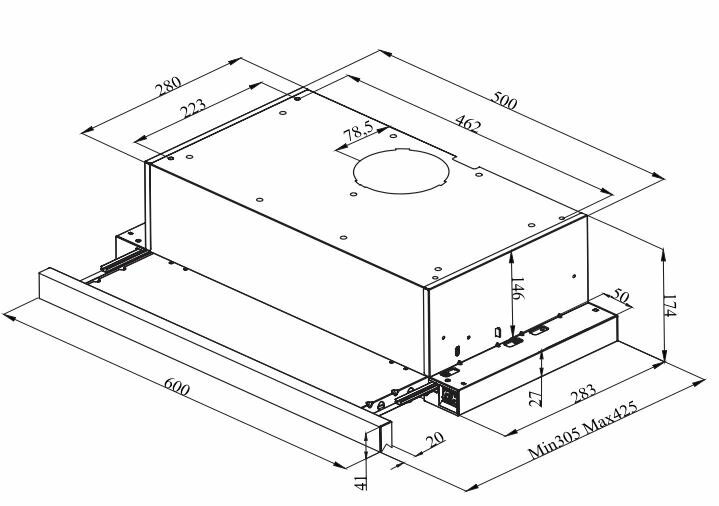 Okap BEKO HNT61110X