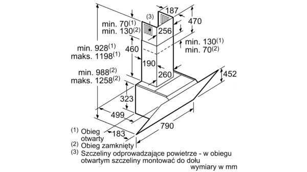 Okap SIEMENS LC87KHM60 iQ300