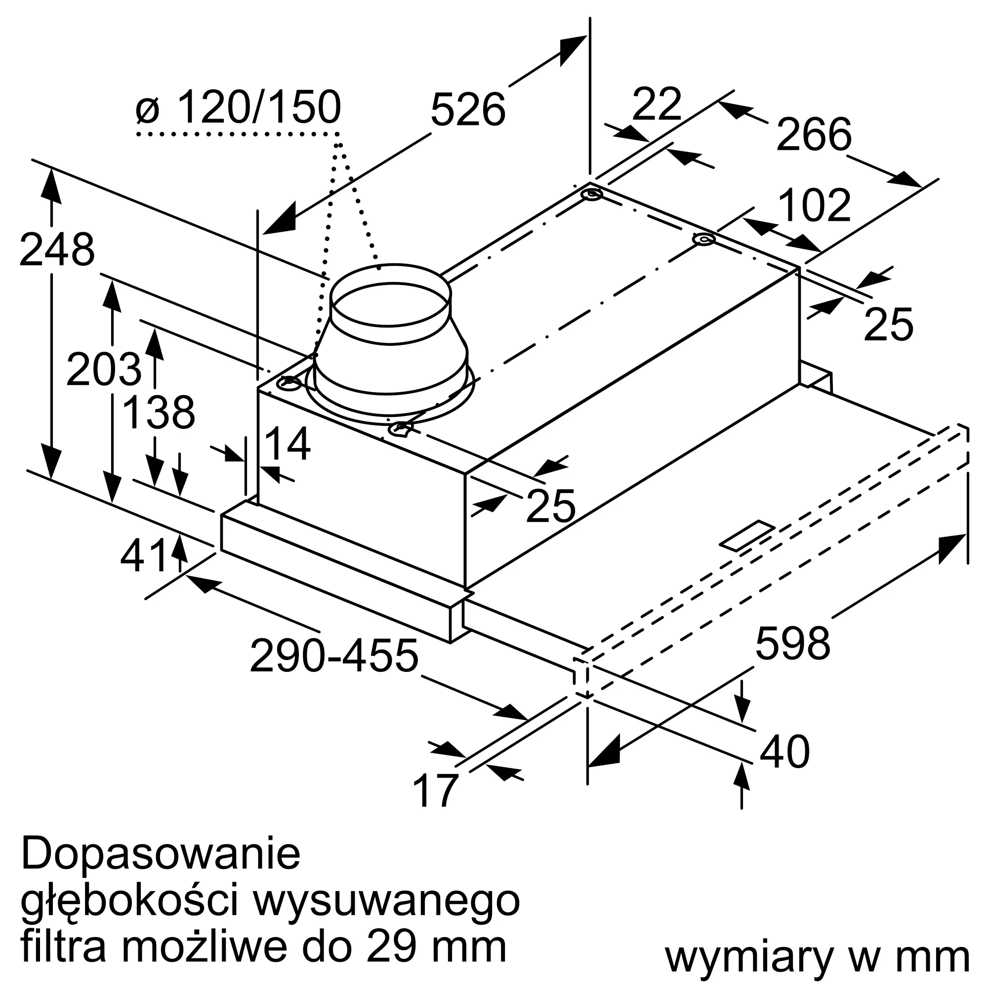 Okap SIEMENS LI64LA521 iQ100