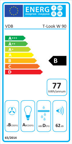 Okap VDB T-LOOK W 90 Czarny