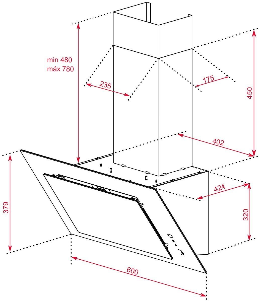 Okap TEKA DVT 68660 TBS WH