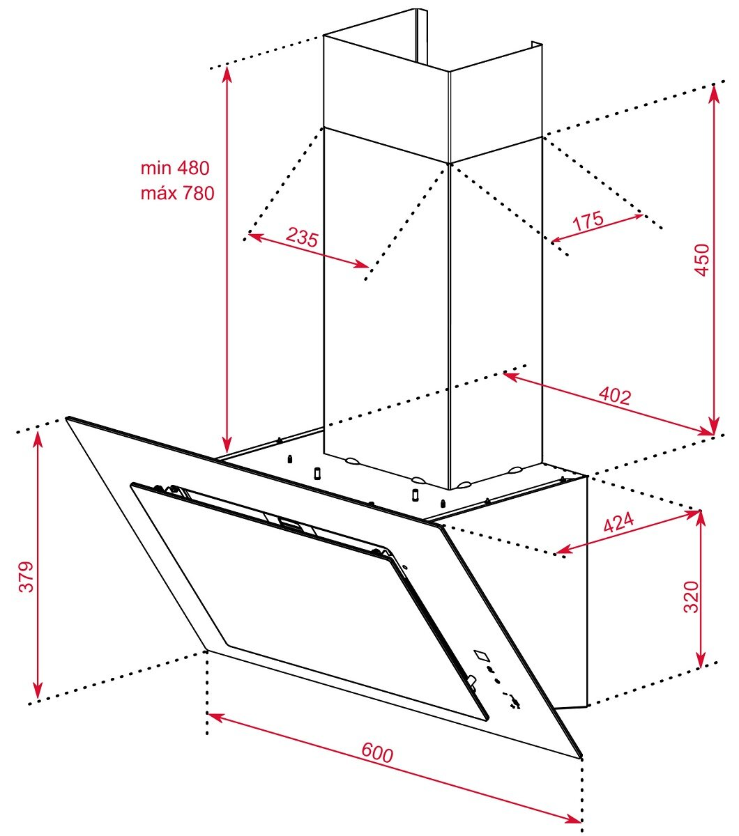 Okap TEKA DVT 68660 TBS BK