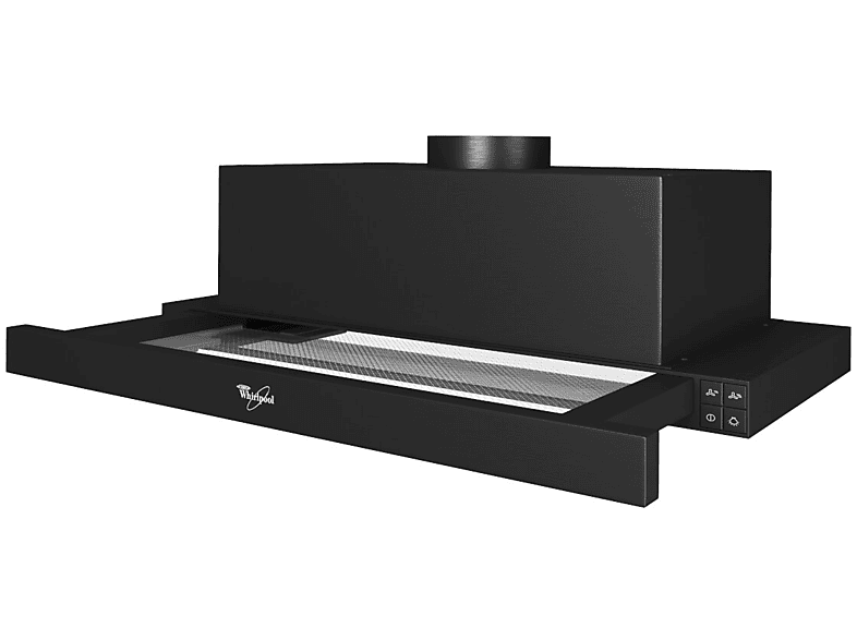 Okap WHIRLPOOL AKR 749 1 NB Czarny 304m3/h 62dB klasa D Włącznik i wyłącznik oświetlenia – zdjęcie 2