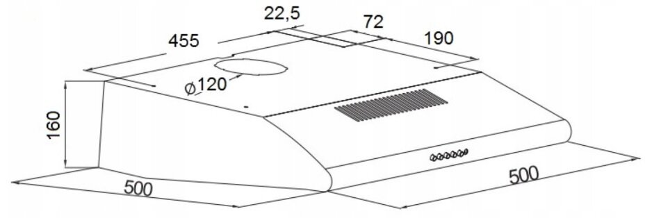 Okap MAAN Juno 50 Biały