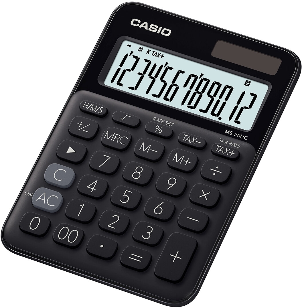 Kalkulator CASIO MS-20UC-BK-S Czarny