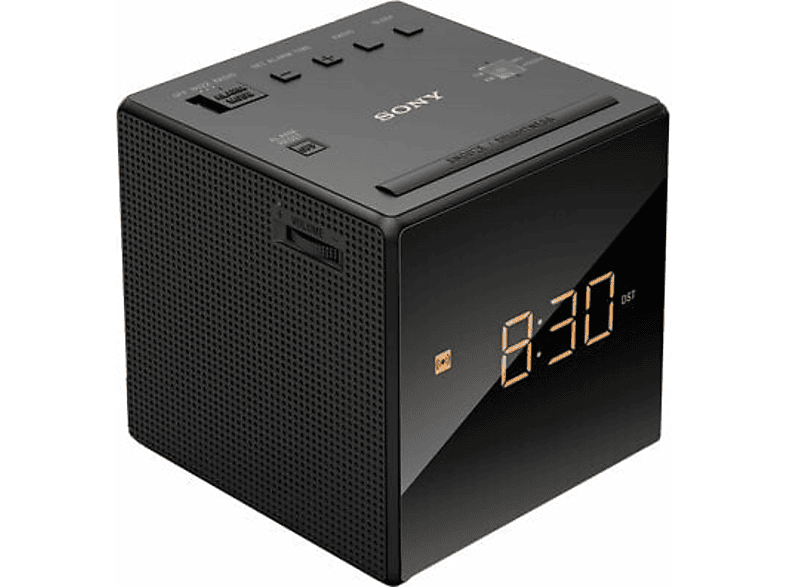 Radiobudzik SONY ICFC1B Czarny, Tuner FM/AM, Wyświetlacz z regulacją jasności, Alarm, Funkcja drzemki, Zasilanie sieciowe – zdjęcie 2