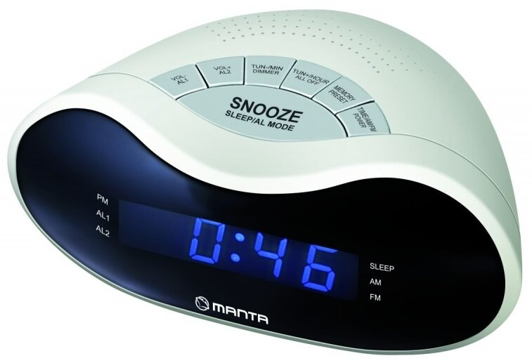 Radiobudzik MANTA CLK9009 Swan