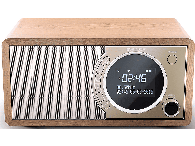 Sharp DR-450 Radio FM DAB+ Bluetooth Brązowy