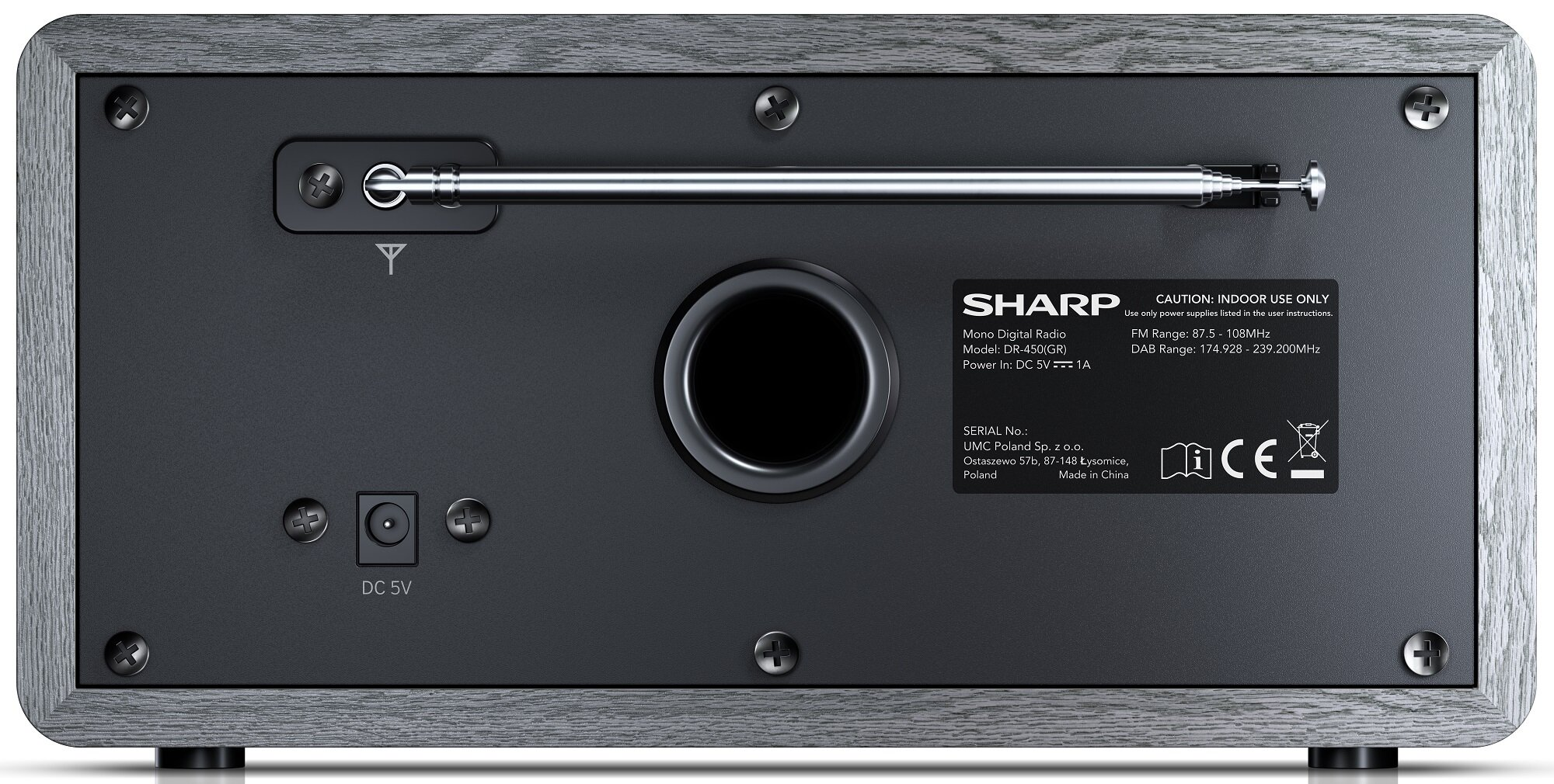 Radio SHARP DR-450 Szary