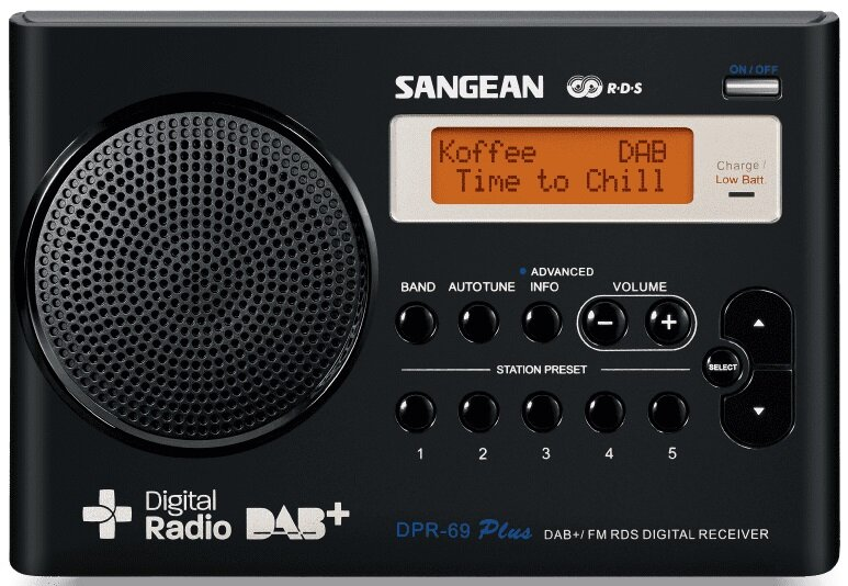 Radio SANGEAN DPR-69+ Czarny