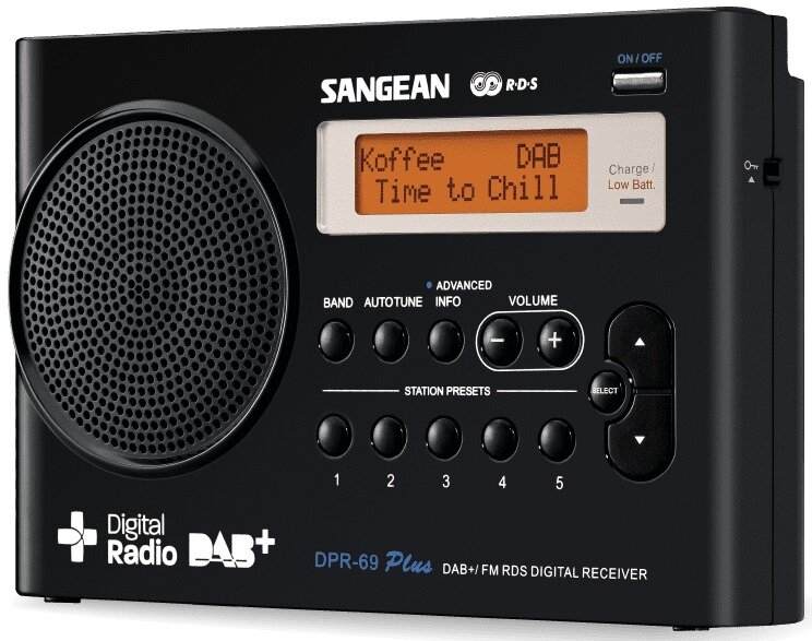 Radio SANGEAN DPR-69+ Czarny