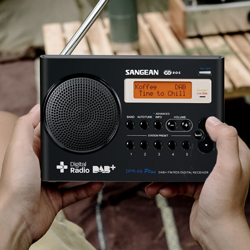 Radio SANGEAN DPR-69+ Czarny