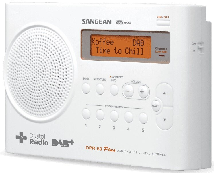 Radio SANGEAN DPR-69+ Biały