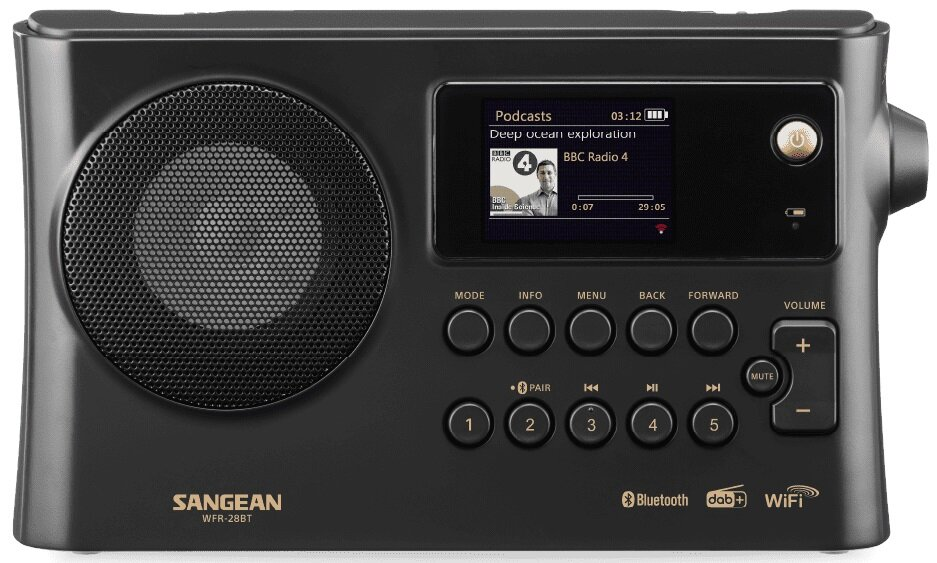 Radio SANGEAN WFR-28BT Czarny