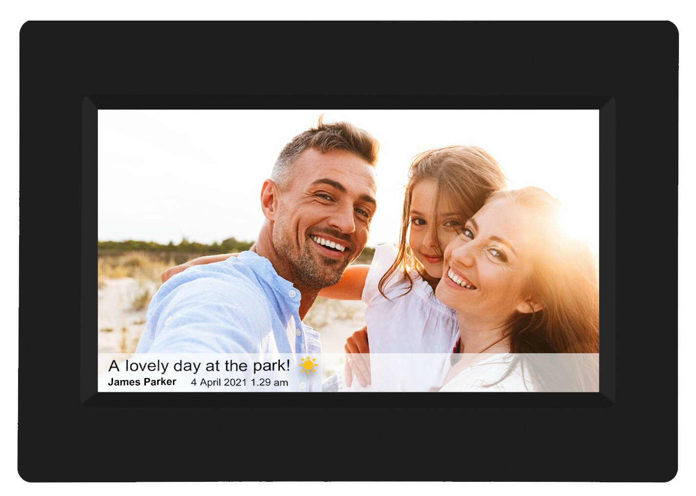 Ramka cyfrowa INOLY IDF071W 7 cali czarny