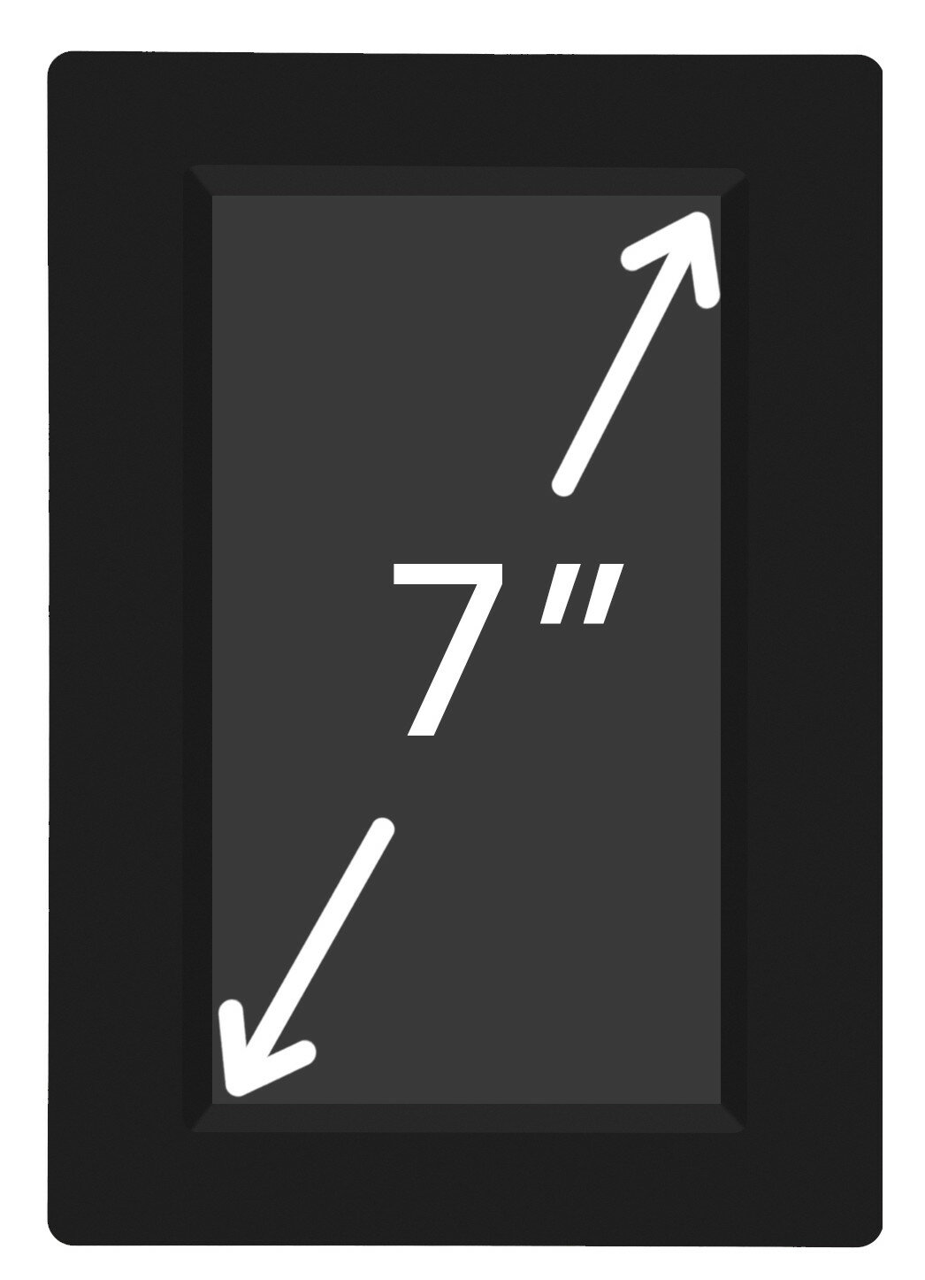 Ramka cyfrowa INOLY IDF071W 7 cali czarny