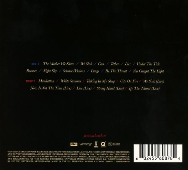 CD-Hülle mit Titellisten und Urheberrechtsinformationen auf weißem Hintergrund.