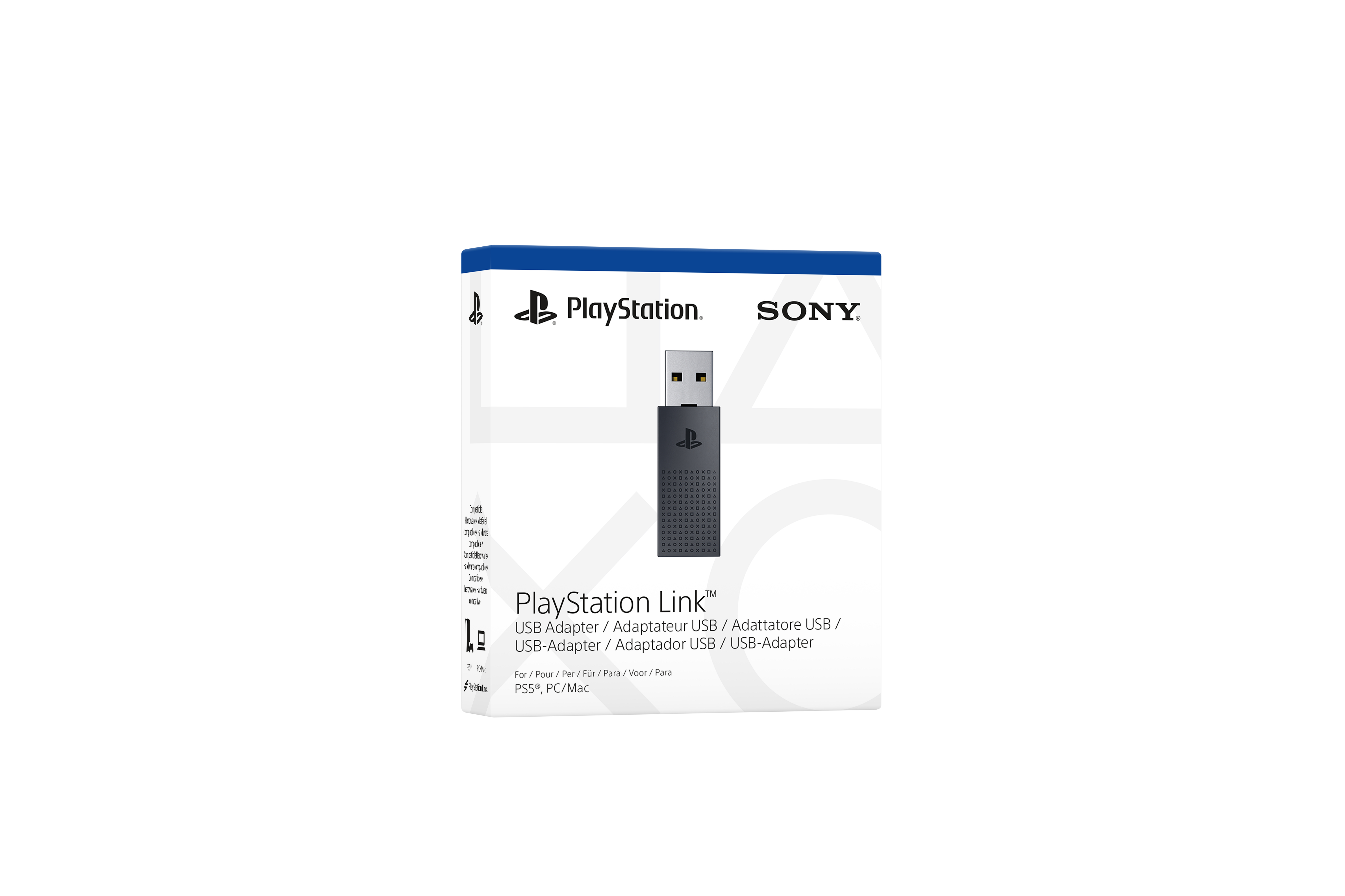 PlayStation Link USB-Adapter in einer Box.