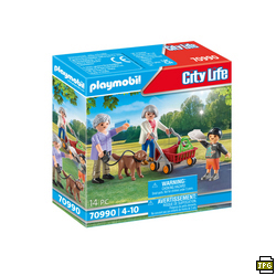 PLAYMOBIL 70990 Enkel mit Spielset, Großeltern Mehrfarbig