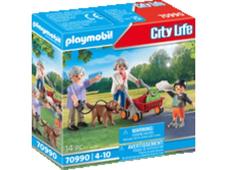 PLAYMOBIL 70990 Großeltern mit Mehrfarbig Enkel Spielset